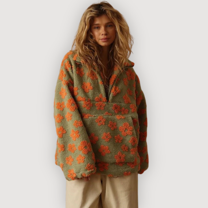 MYLENE – COMFORTABLE FLORAL SWEATER