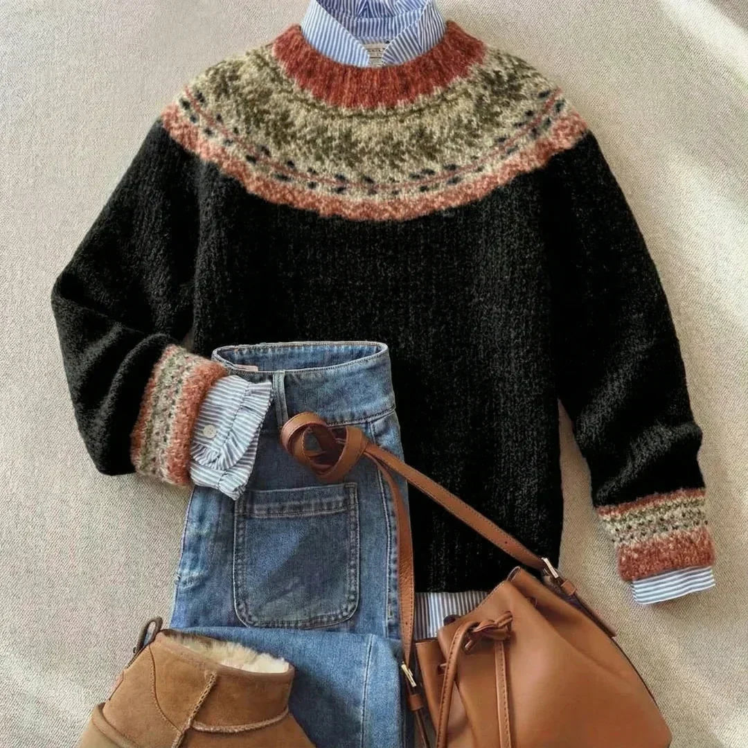 Aurora | Chic Vintage Knit Sweater