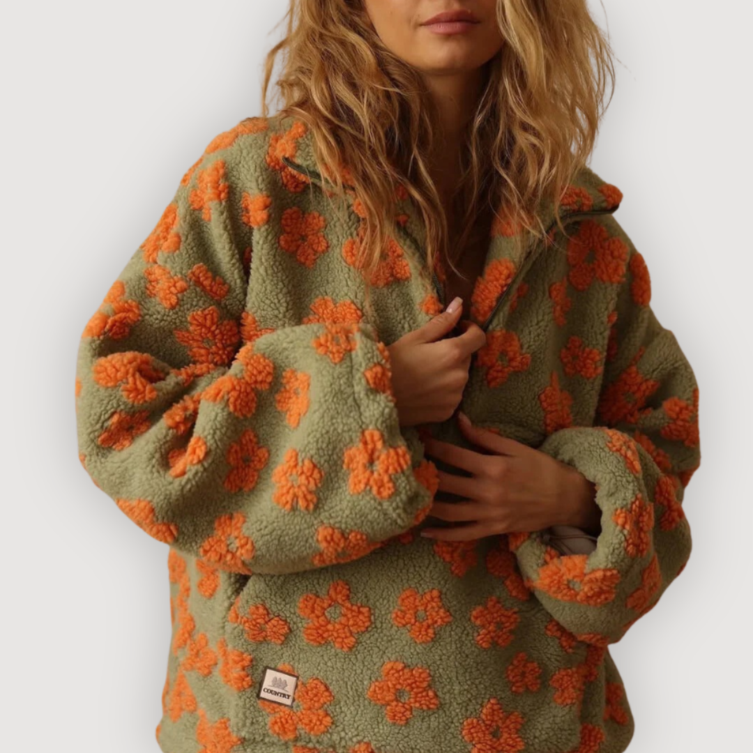 MYLENE – COMFORTABLE FLORAL SWEATER