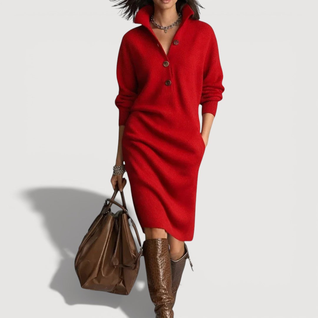 ALESSIA – COMFORTABLE KNIT DRESS