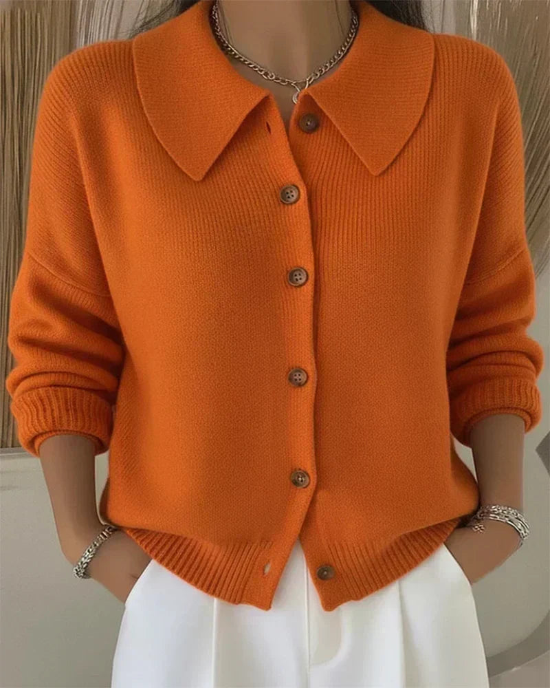Rose | Button Collar Cardigan