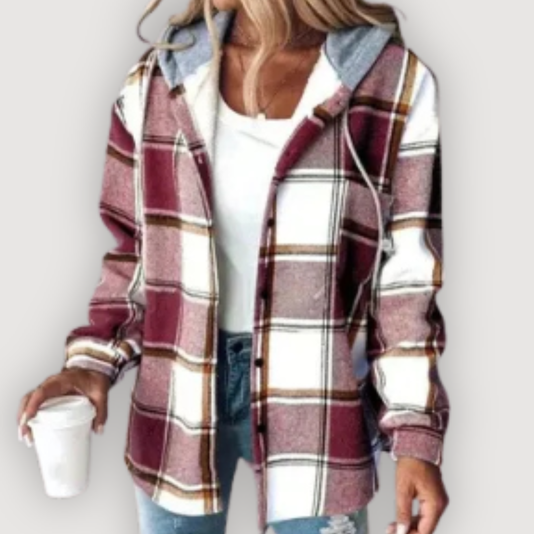 ROWAN – CHECKERED HOODIE JACKET