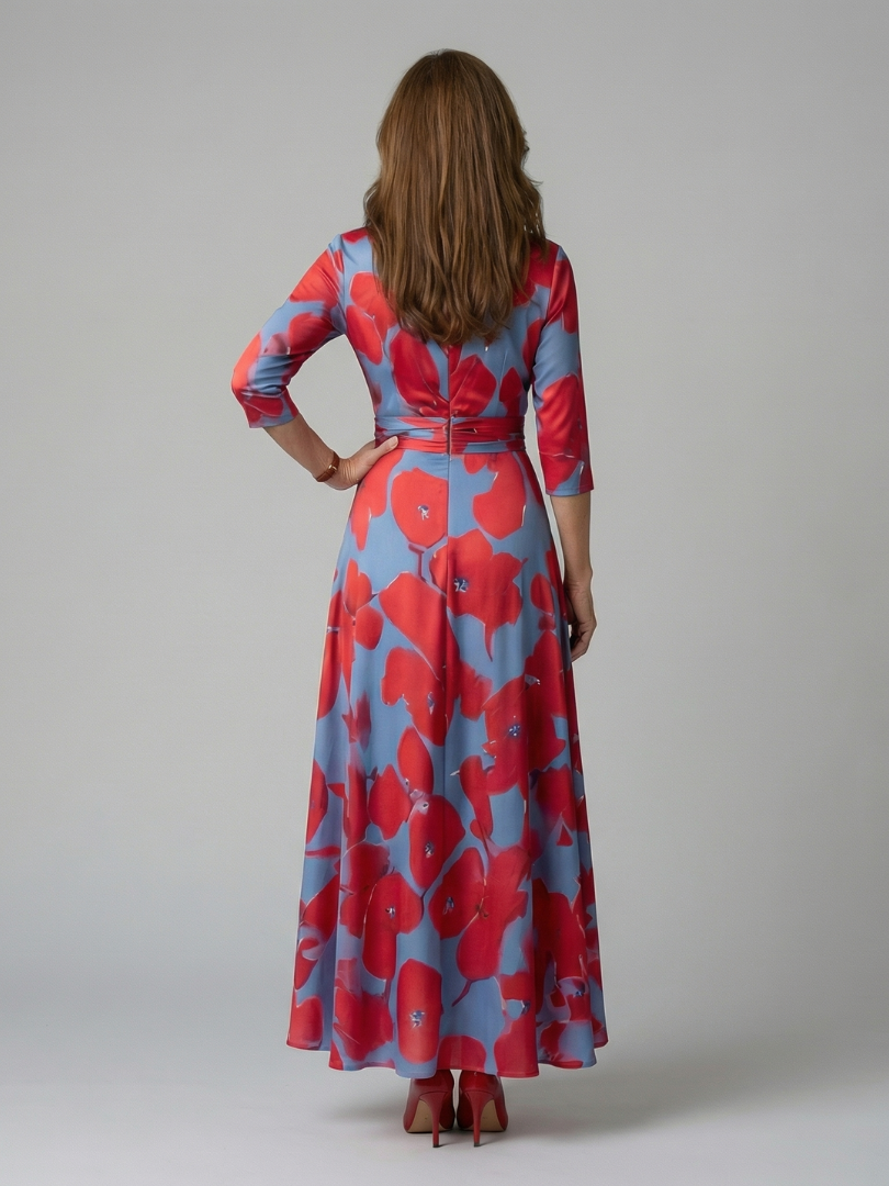 ELVENA™ | Floral Wrap Maxi Dress