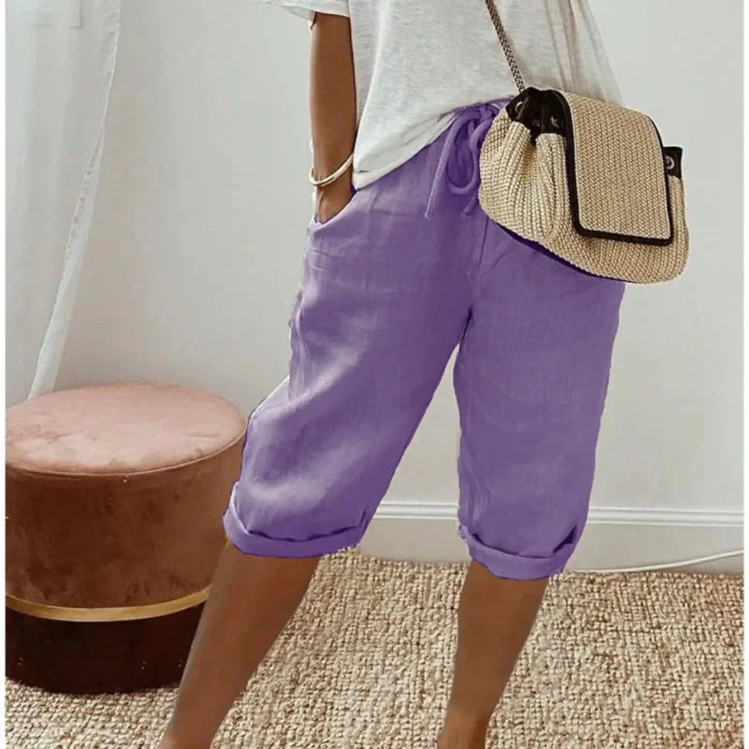 Fenlorn™ | Soft Tailored Capri Shorts