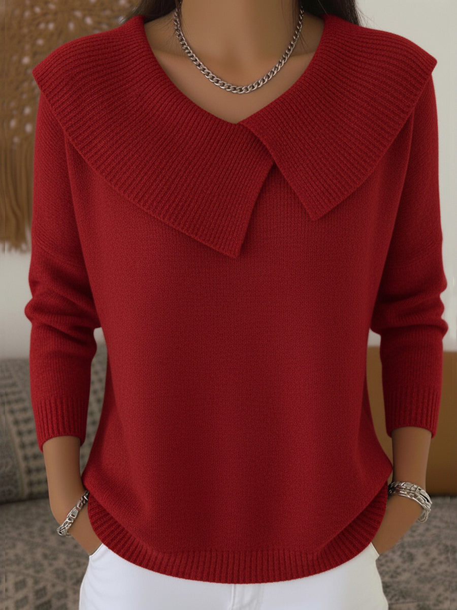 Cleo | Warm Sweater with Soft Collar