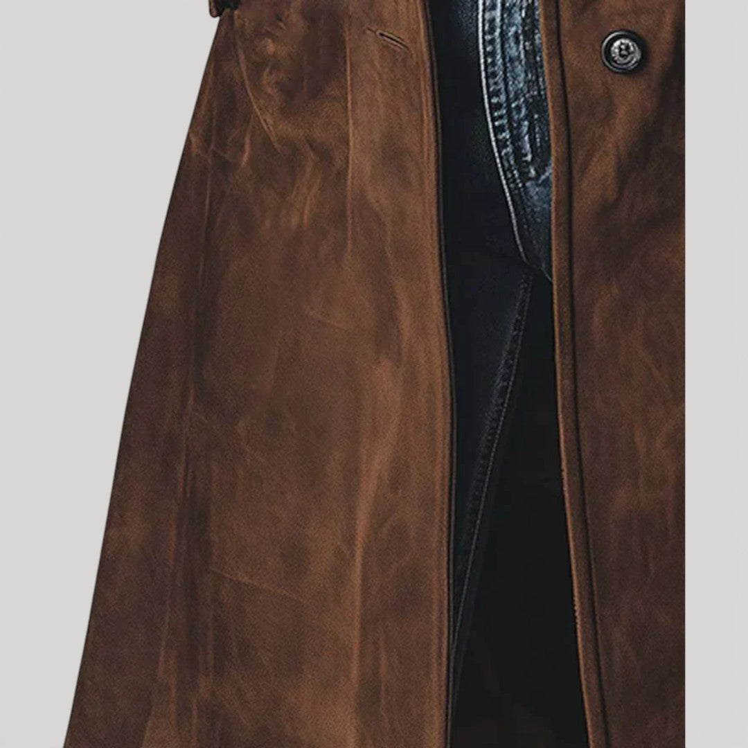 Carmen Suede Trench Coat