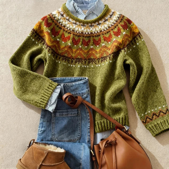 Margot | Classic Vintage Knit Sweater