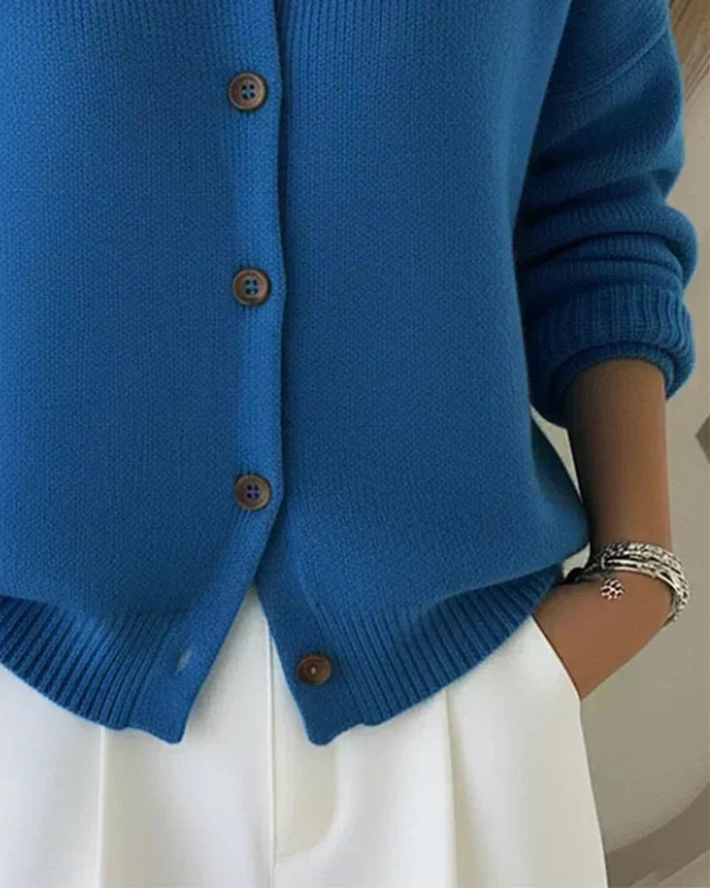 Rose | Button Collar Cardigan