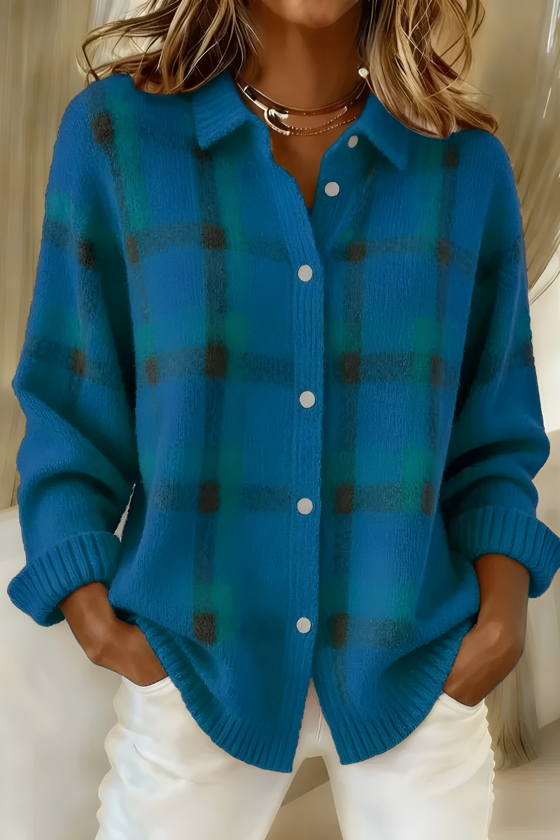 Hazel | Plaid Cardigan