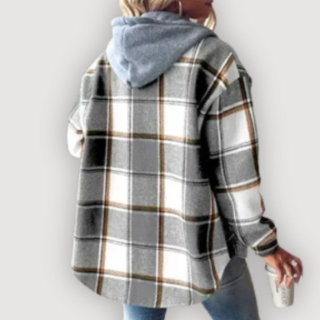 ROWAN – CHECKERED HOODIE JACKET