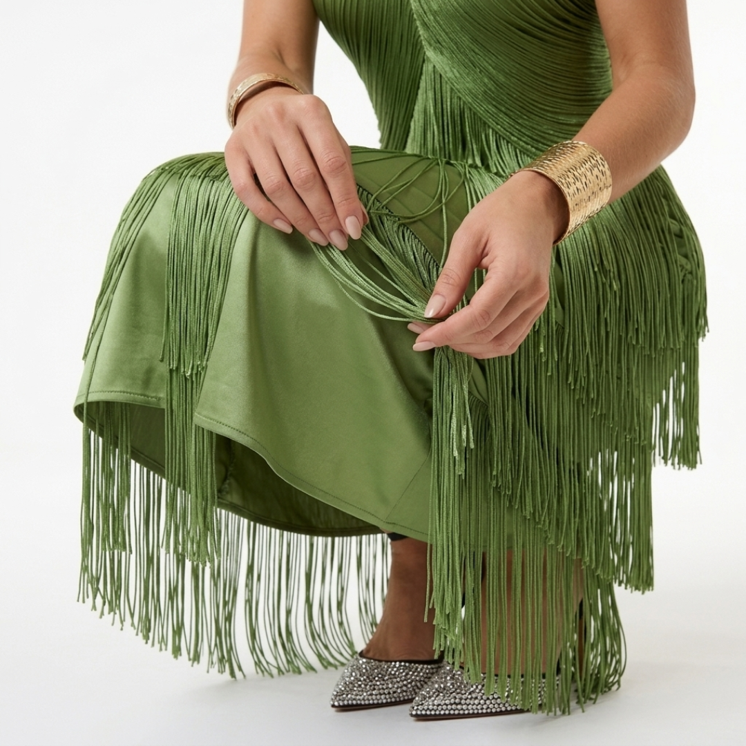 ELVENA™ | Long Sleeve Midi Dress