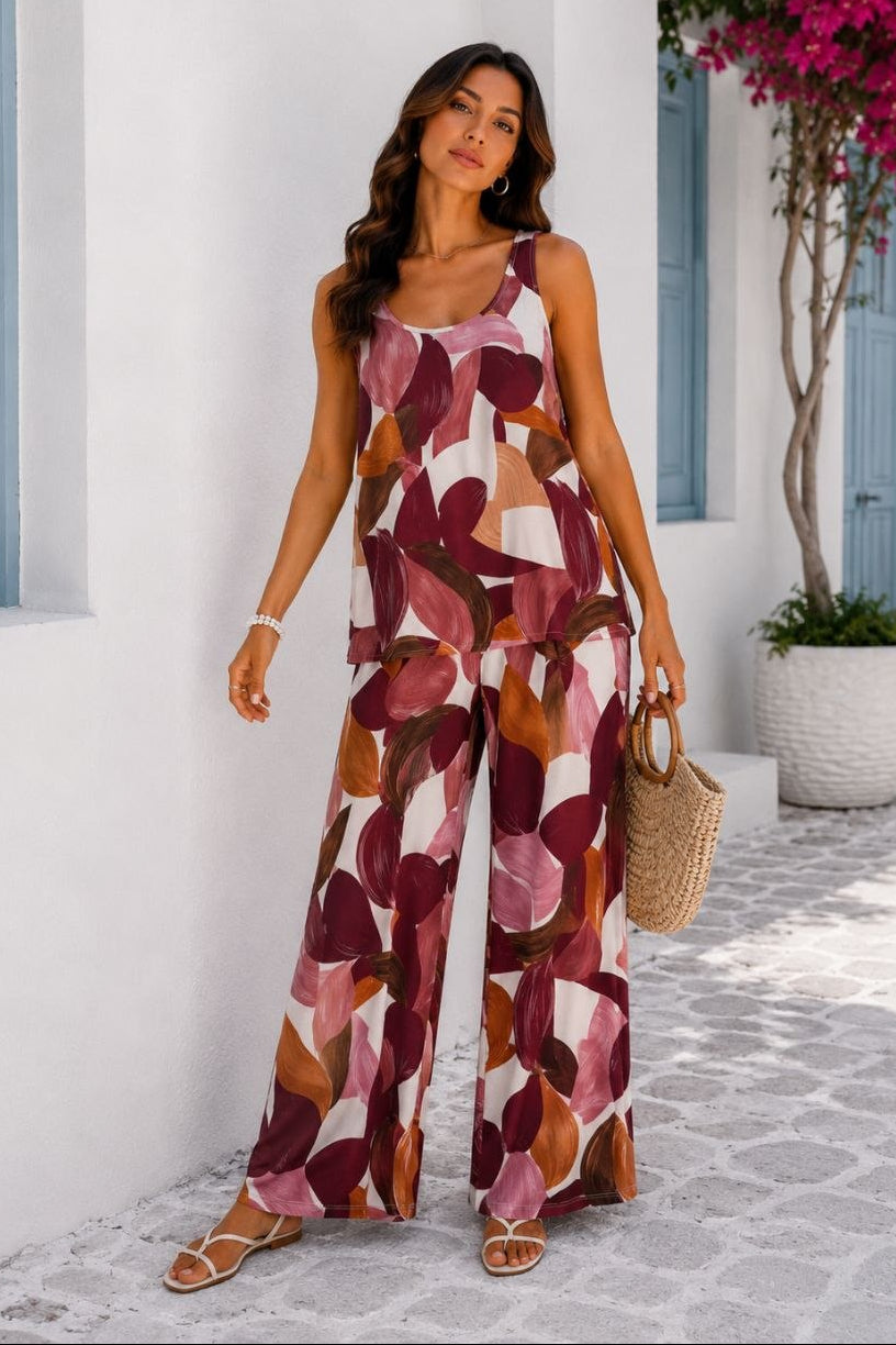 Elara | Elegant Printed Two-Piece Set