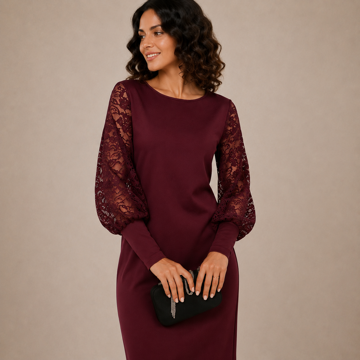 ELVENA™ | Elegant Relaxed Midi Dress