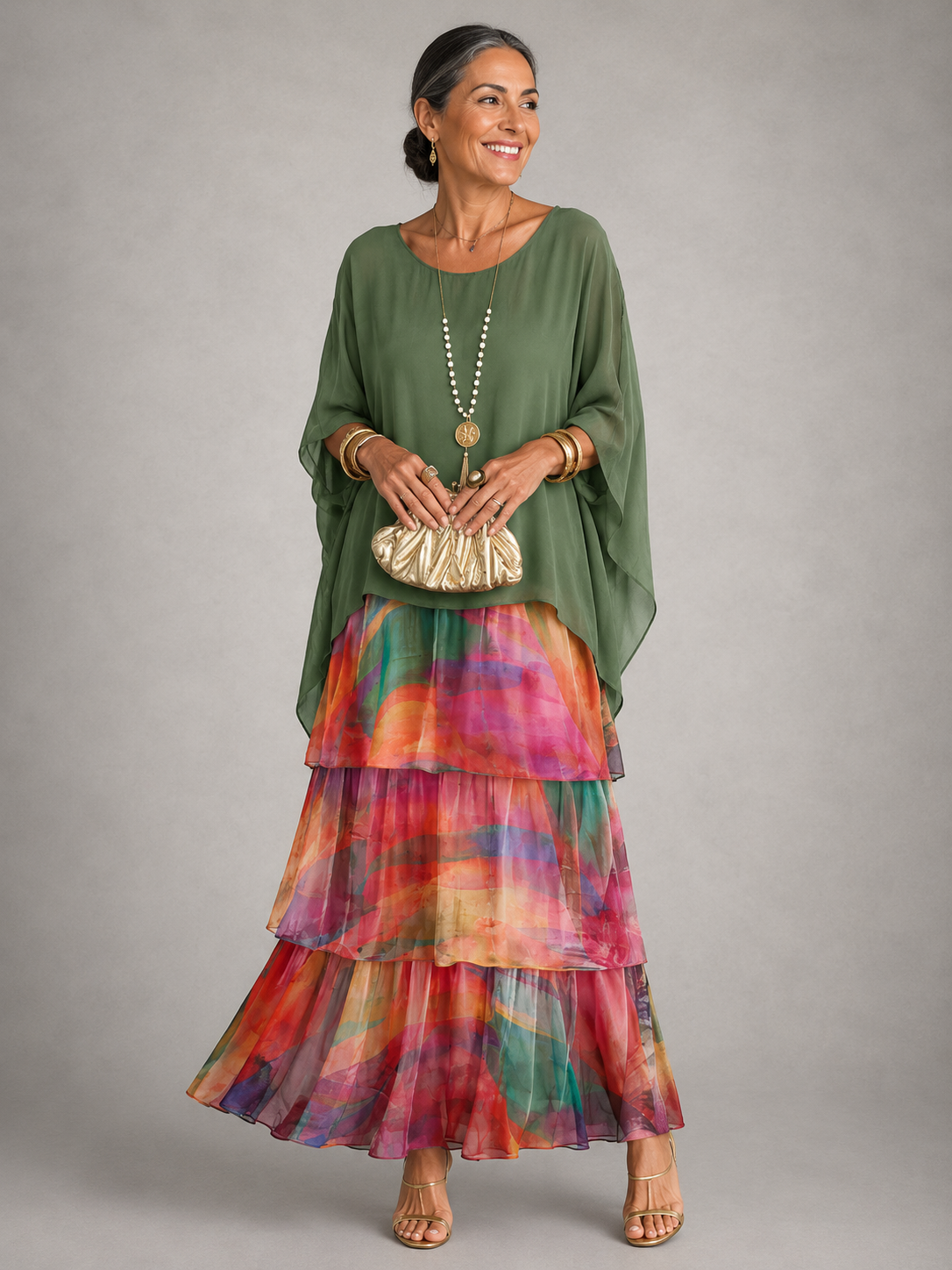 ELVENA™ | Elegant Flowy Maxi Dress