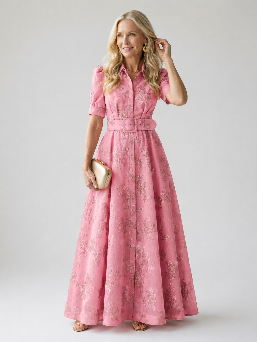 Hayes & Tate™  | Belted Floral Maxi Dress