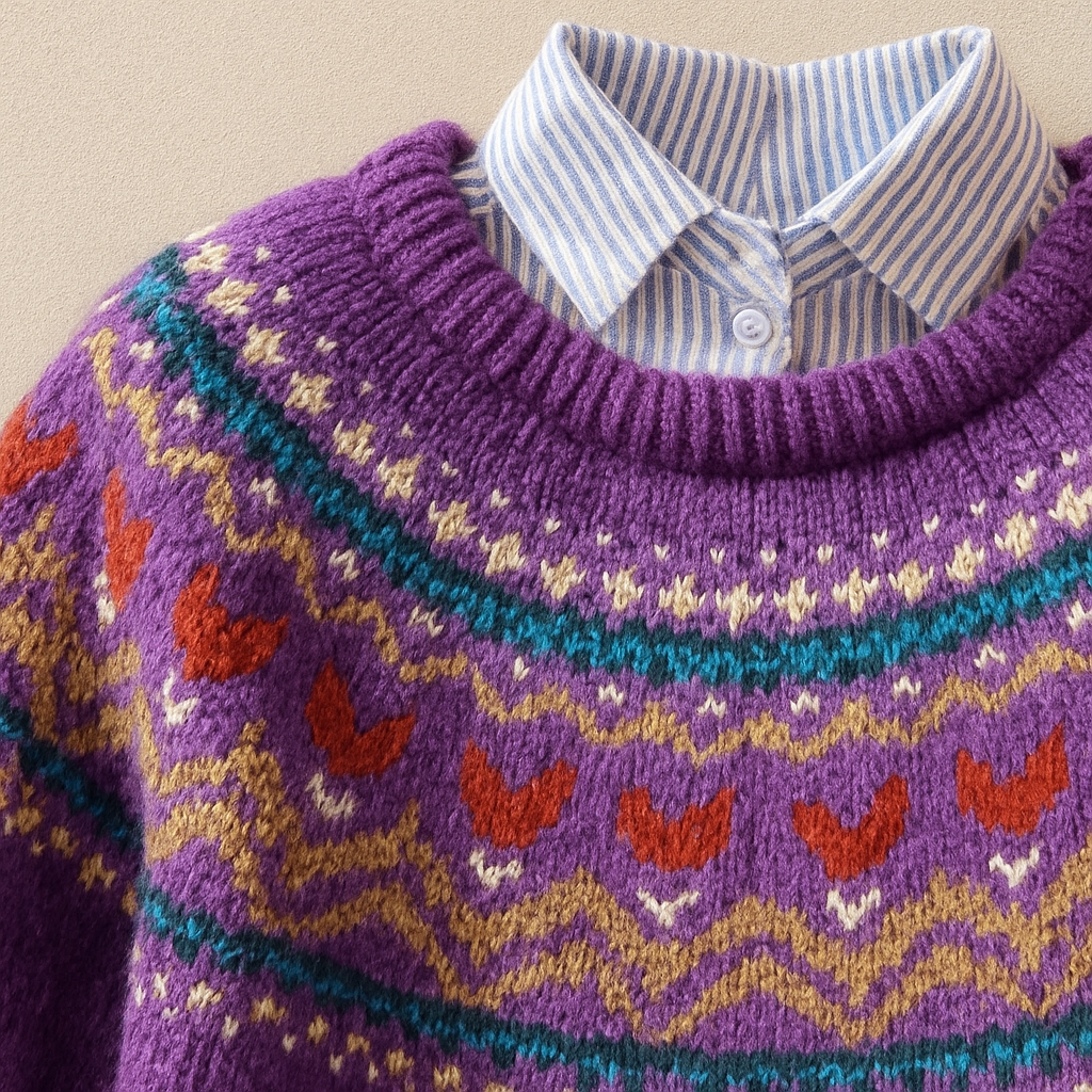 Celeste | Classic Vintage Knit Sweater