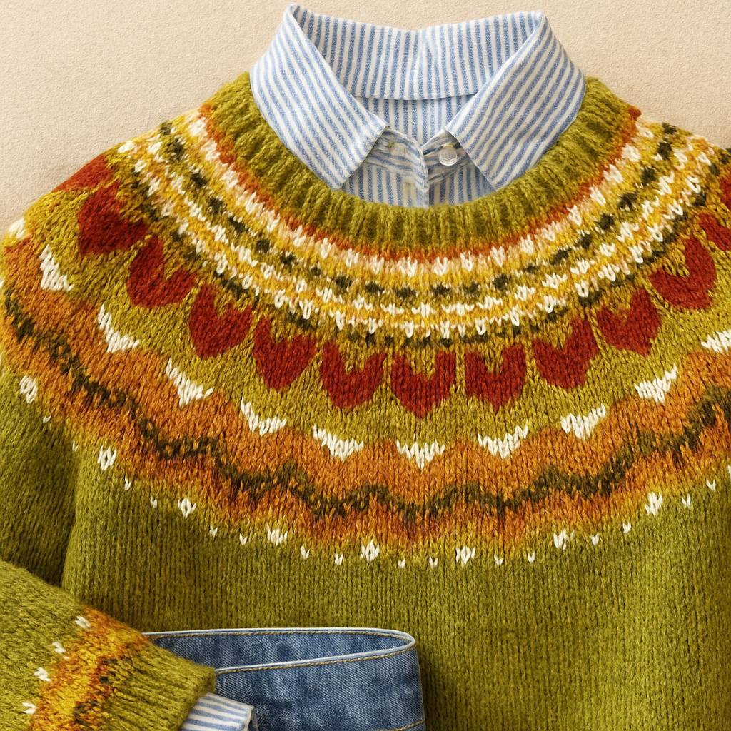 Margot | Classic Vintage Knit Sweater