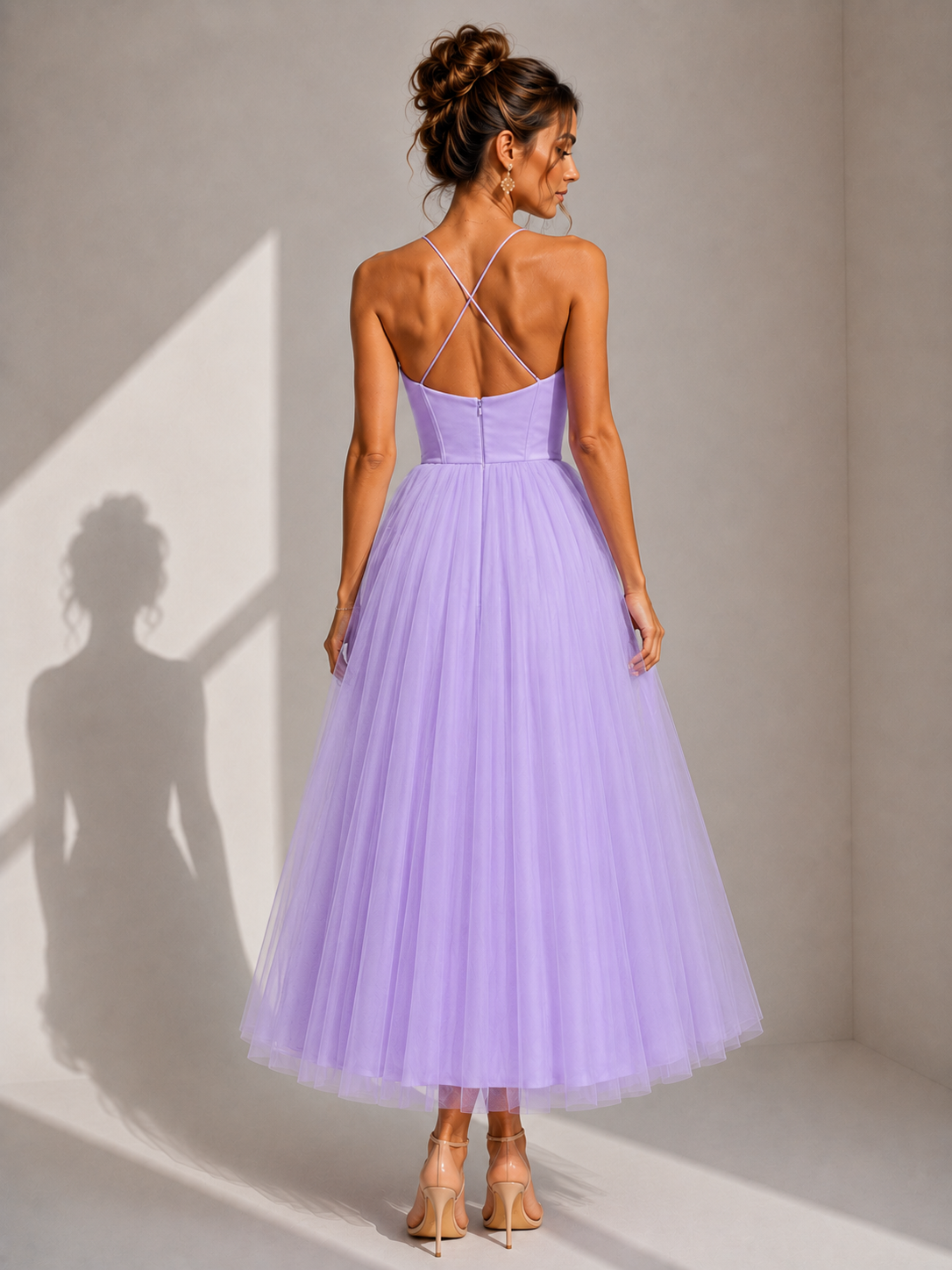 ELVENA™ | Cinched Waist Midi Dress