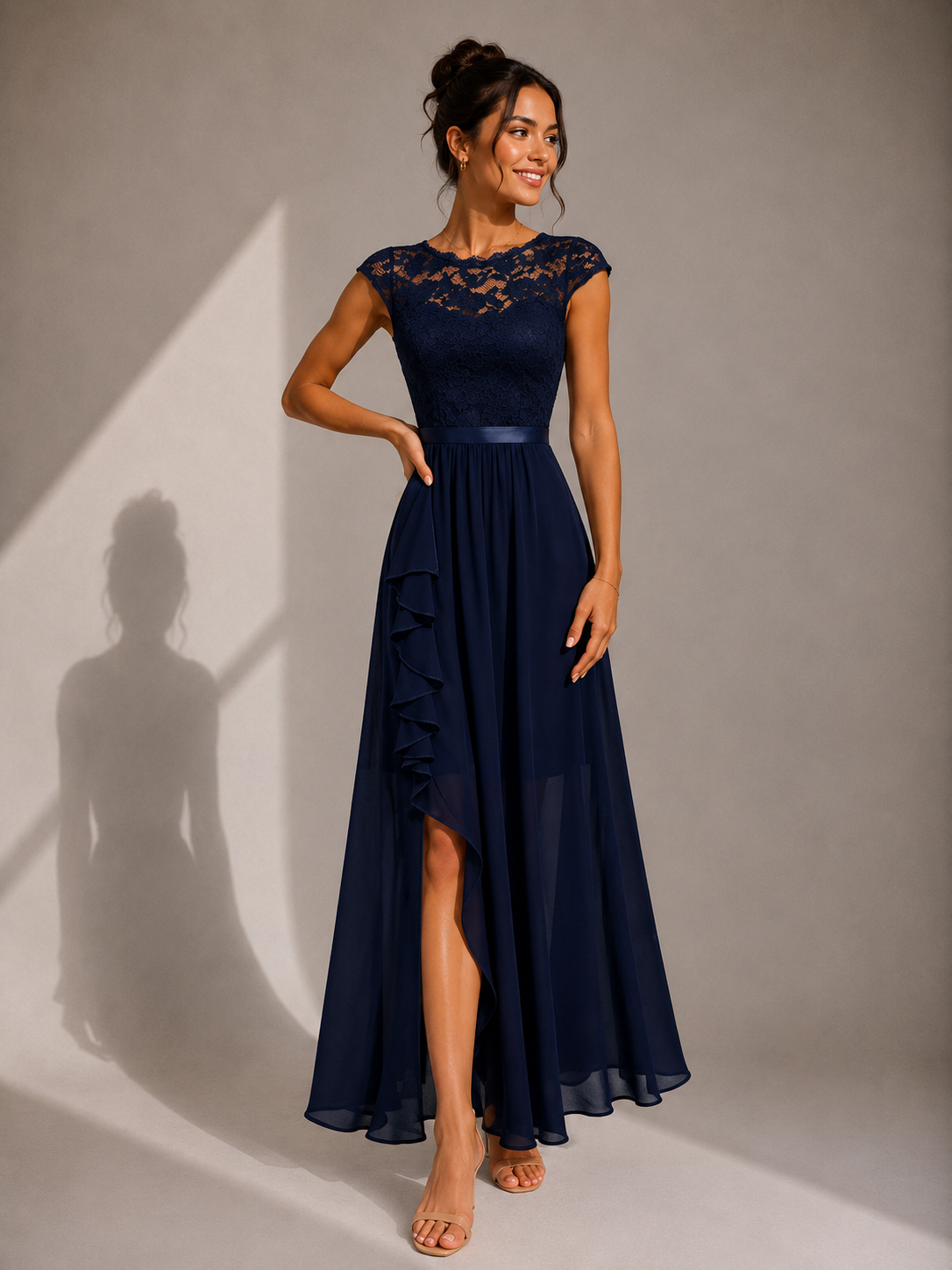 ELVENA™ | Lace Bodice Maxi Dress