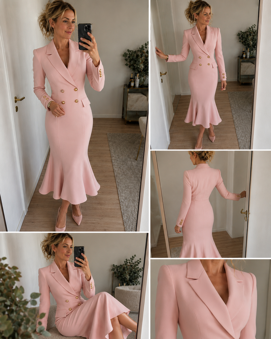ELVENA™ | Blazer Midi Dress