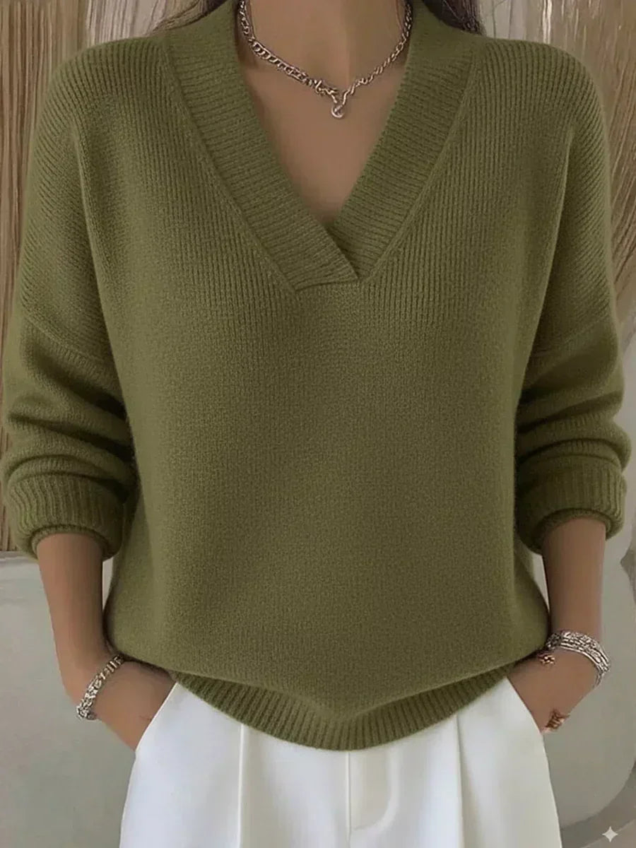 Vivelle™ | Relaxed V-Neck Sweater