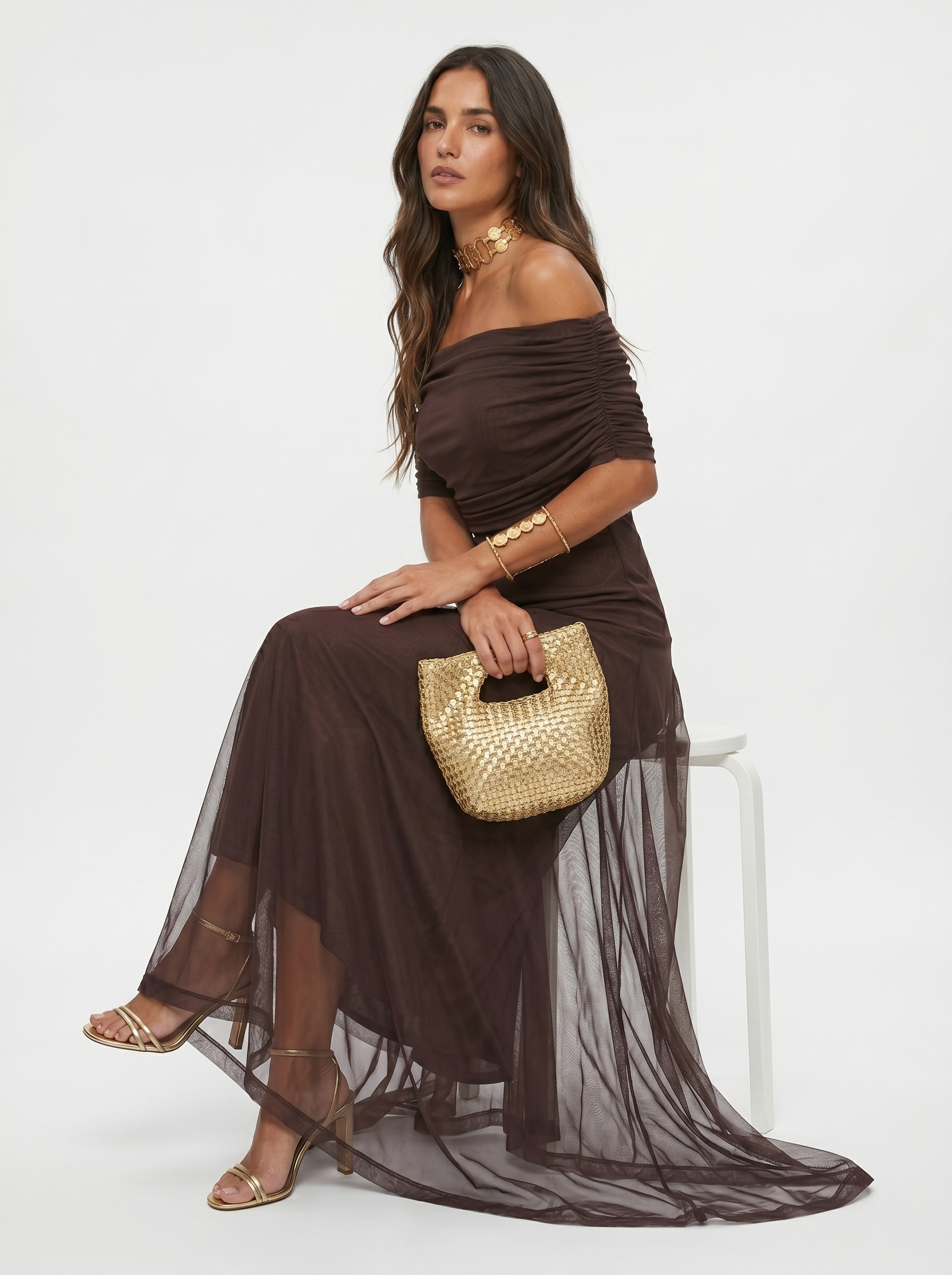 ELVENA™ | One-Shoulder Print Maxi Dress