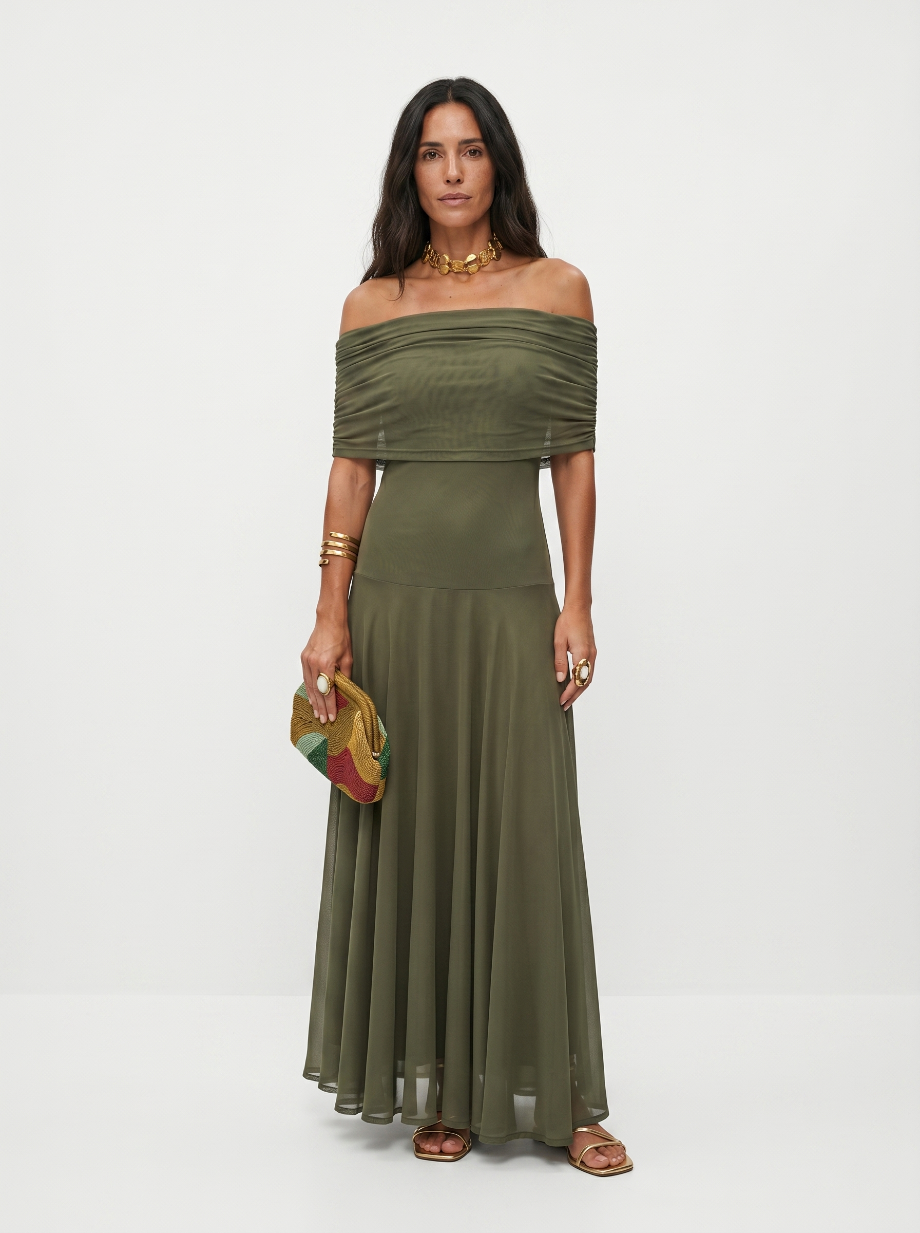 ELVENA™ | One-Shoulder Print Maxi Dress