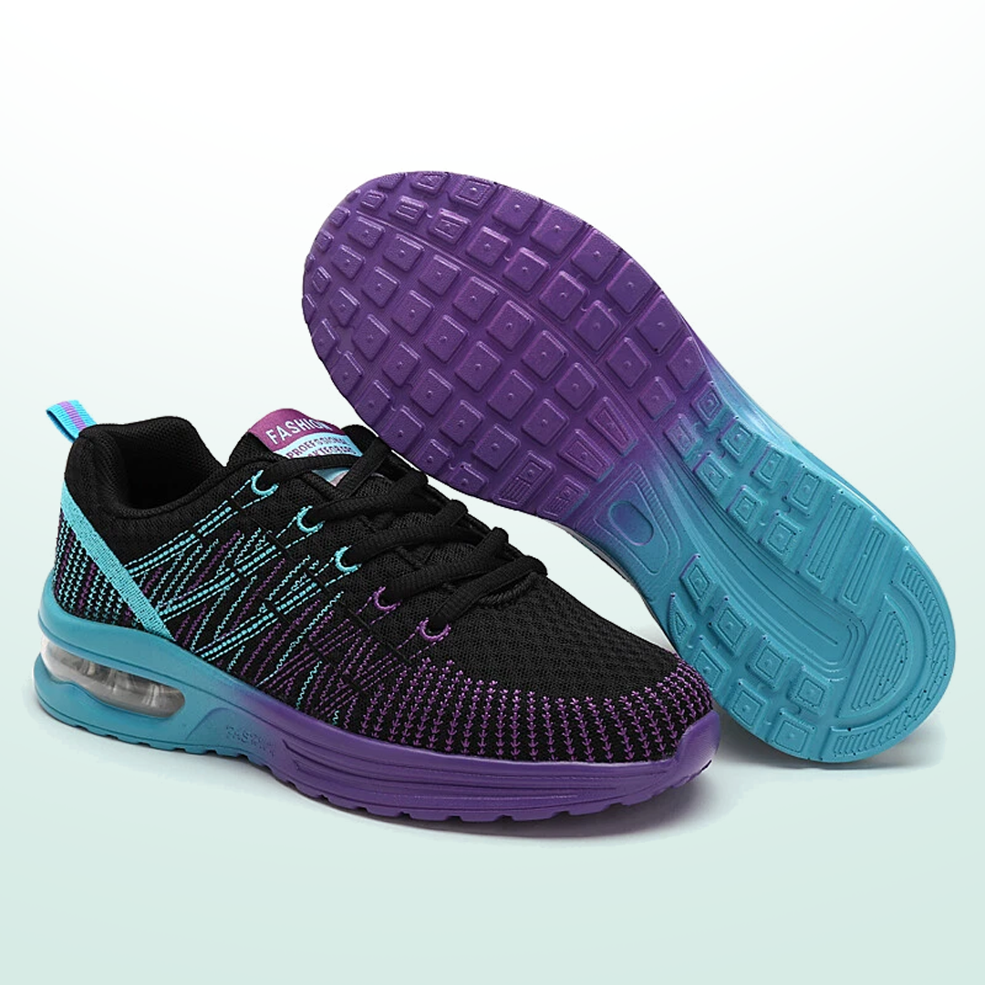 Zoey – Orthopedic Shoes in Black & Purple