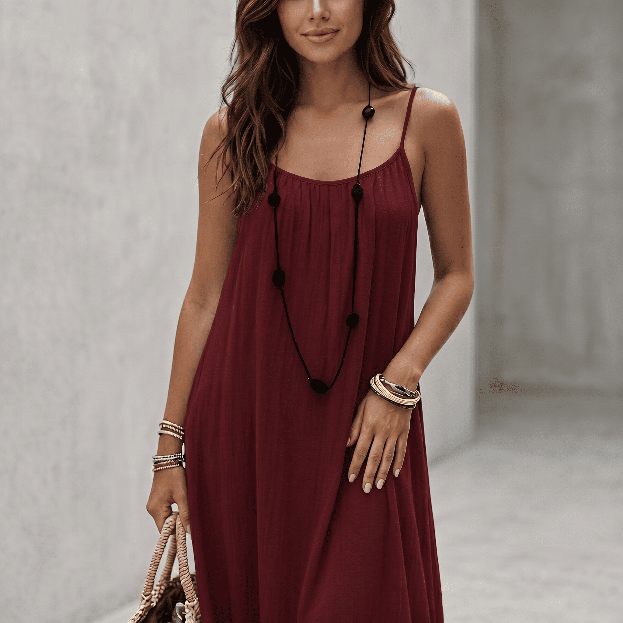 ELVENA™ | Feminine Midi Dress