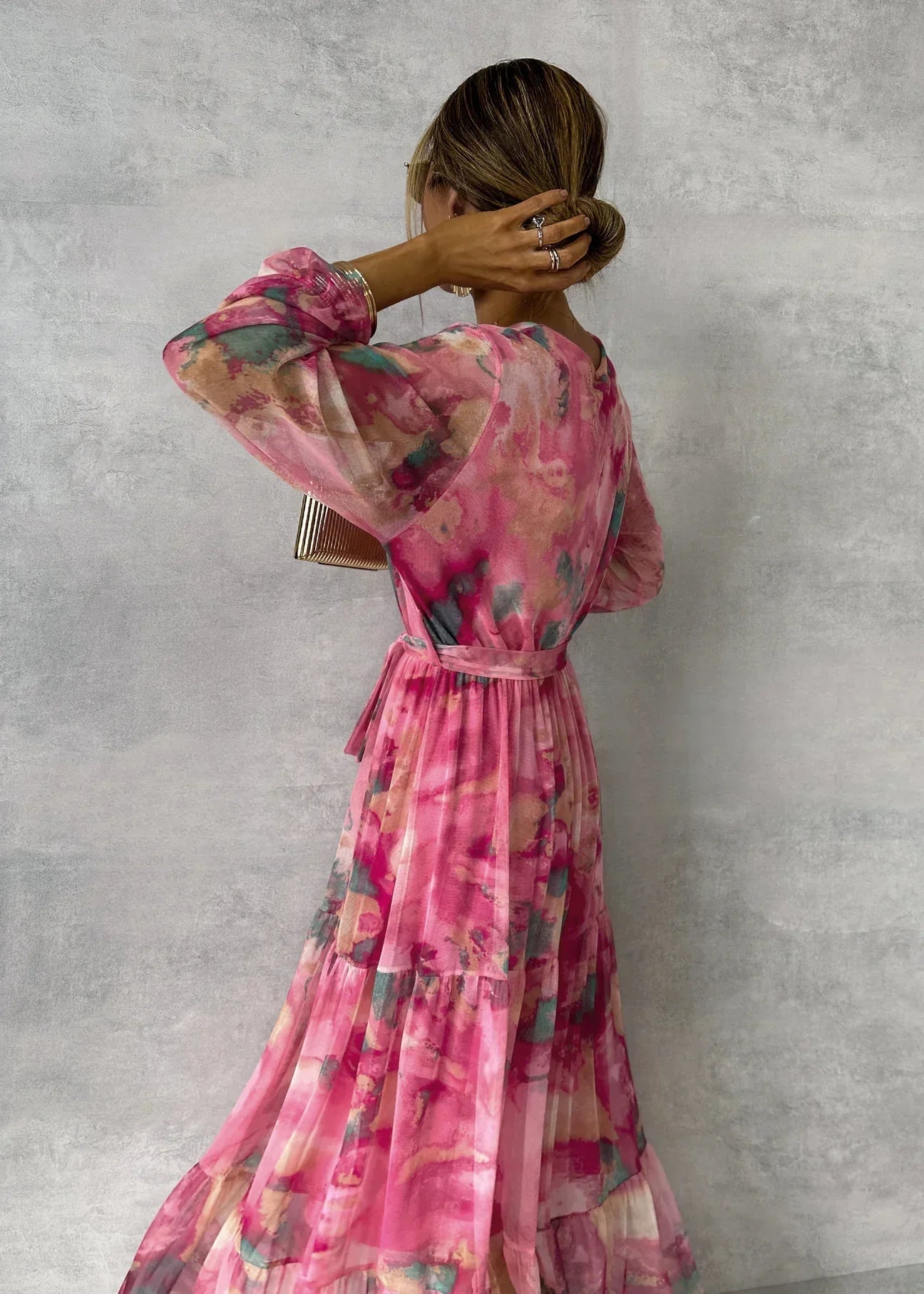 Hayes & Tate™  | Wrap Dress with Floral Print