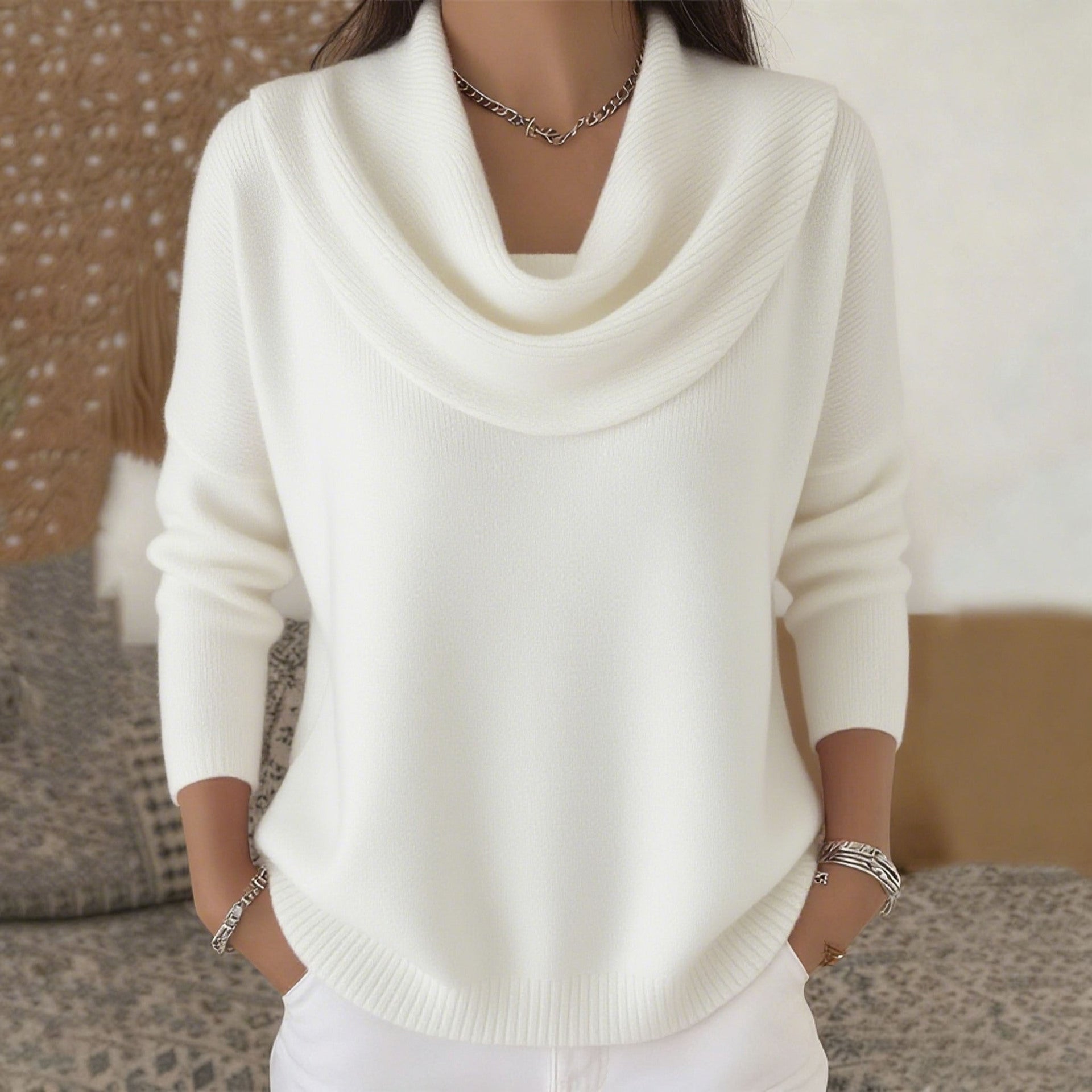 Sage | Cowl Neck Sweater