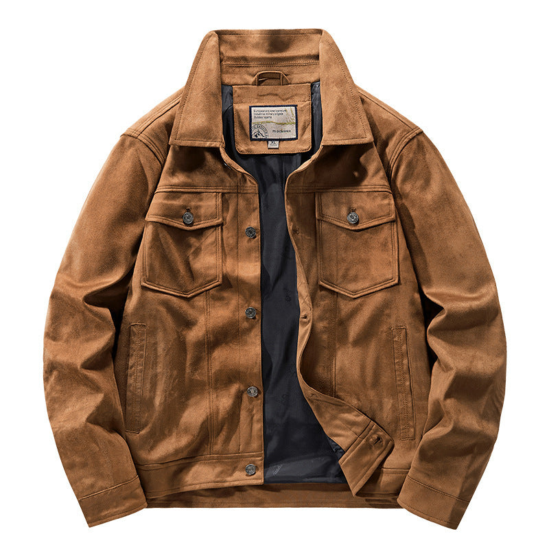 Rowan Suede Trucker Jacket