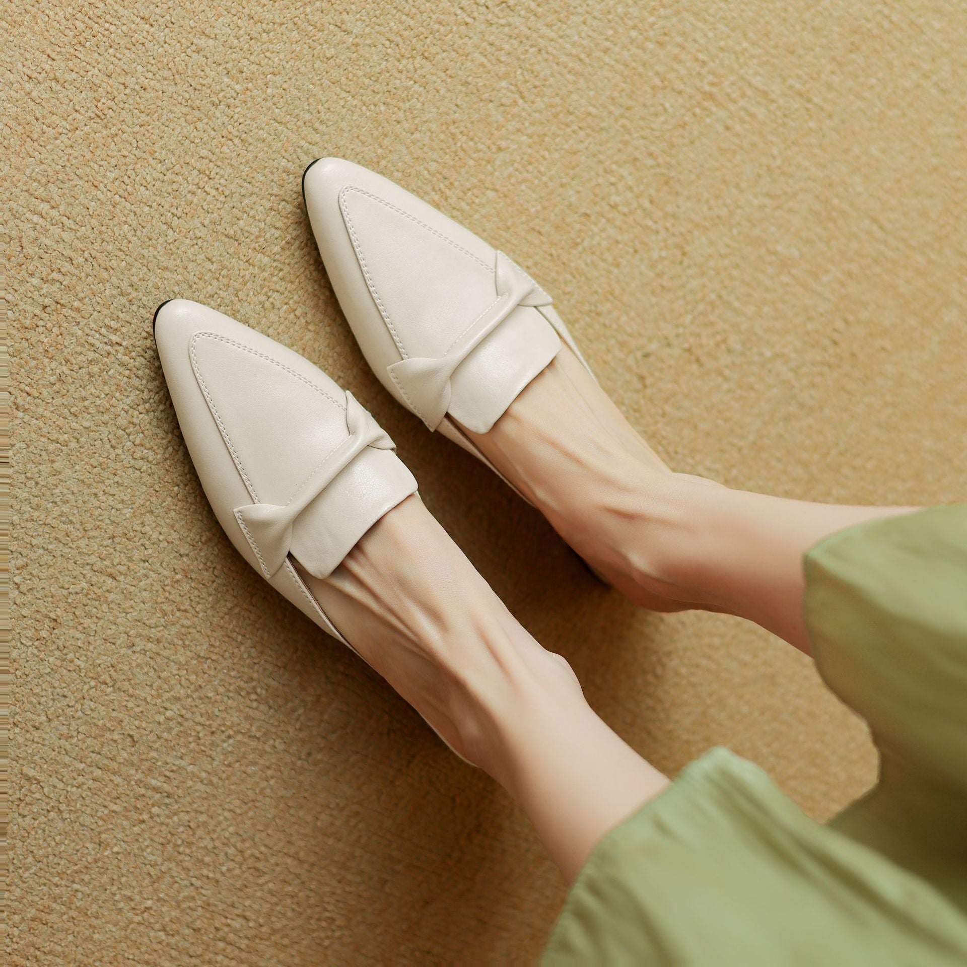 Erlen Genuine Leather Mules