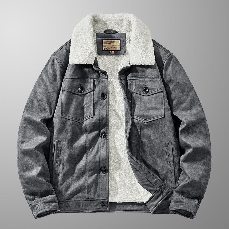 Rowan Suede Trucker Jacket
