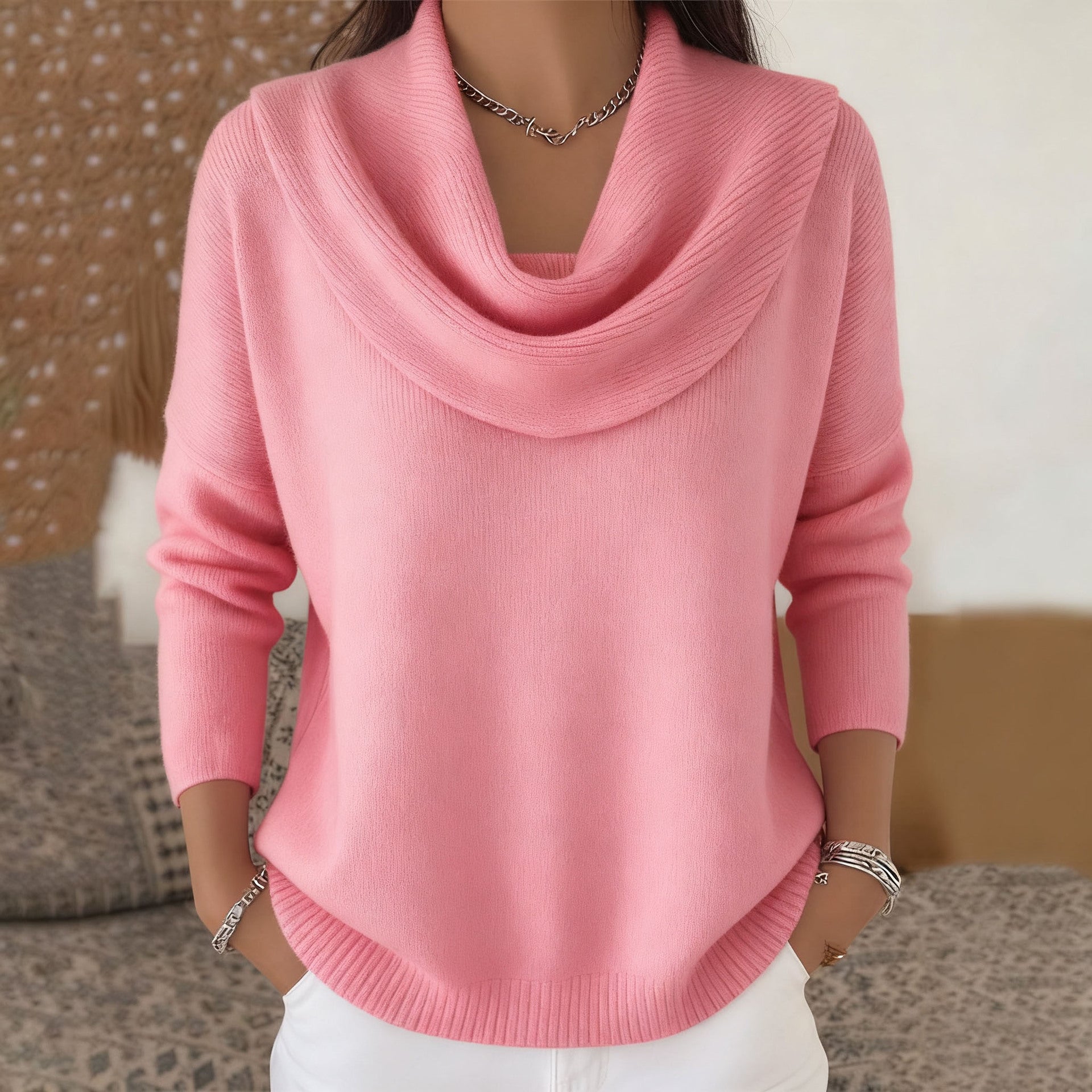 Sage | Cowl Neck Sweater