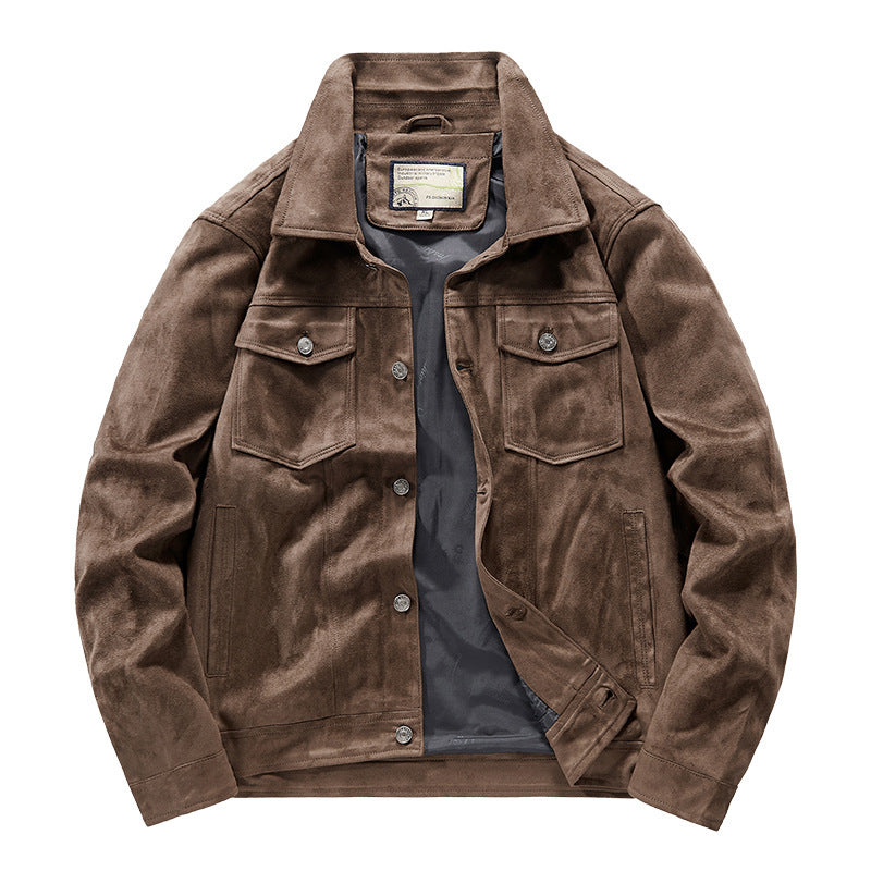 Rowan Suede Trucker Jacket