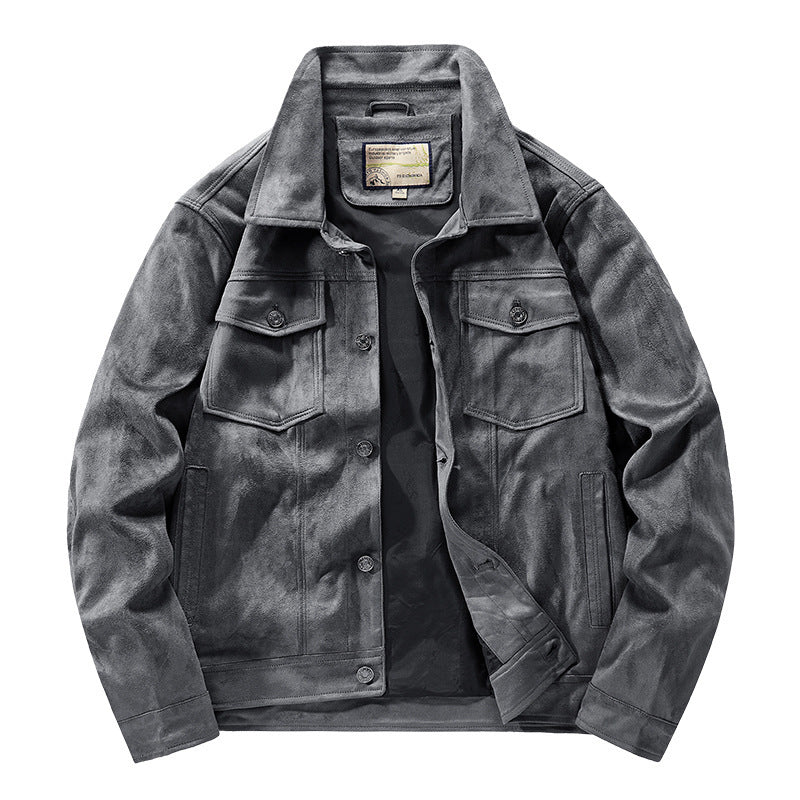 Rowan Suede Trucker Jacket