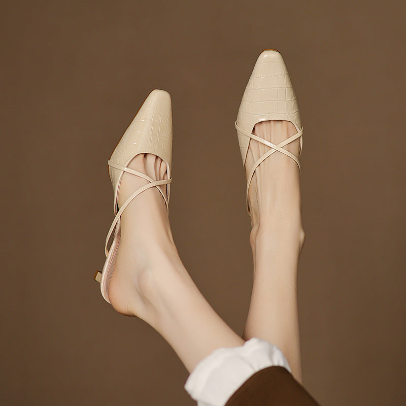 Mire Genuine Leather Mules