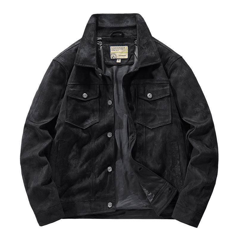 Rowan Suede Trucker Jacket