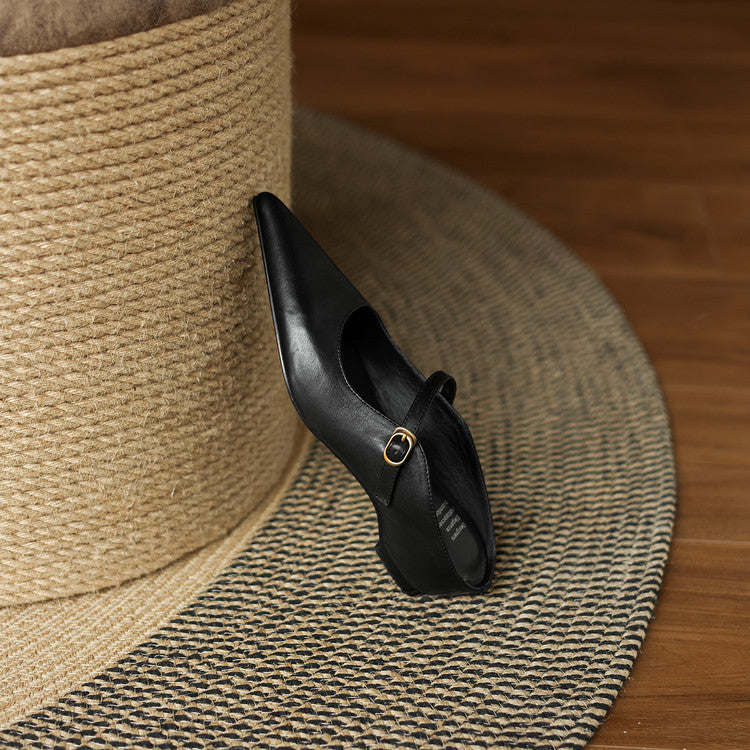 Neok Genuine Leather Mules