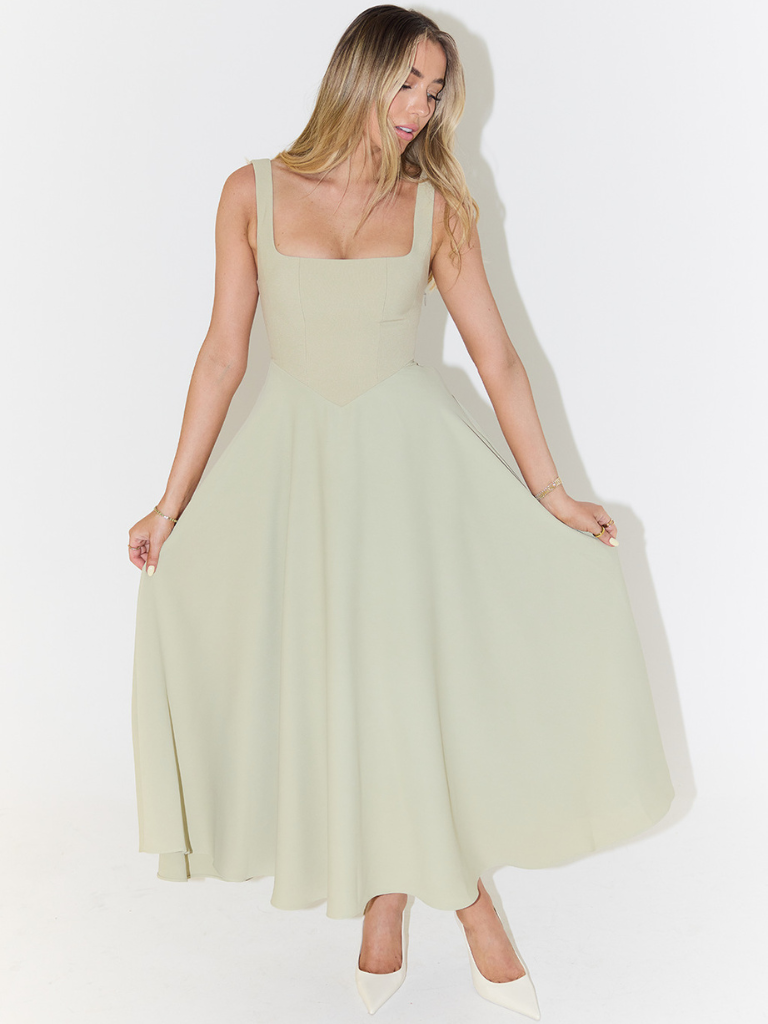 ELVENA™ | Classic Midi Dress