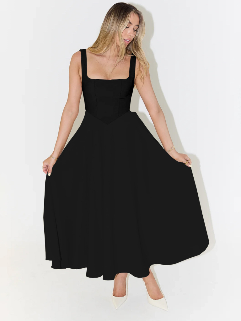 ELVENA™ | Classic Midi Dress