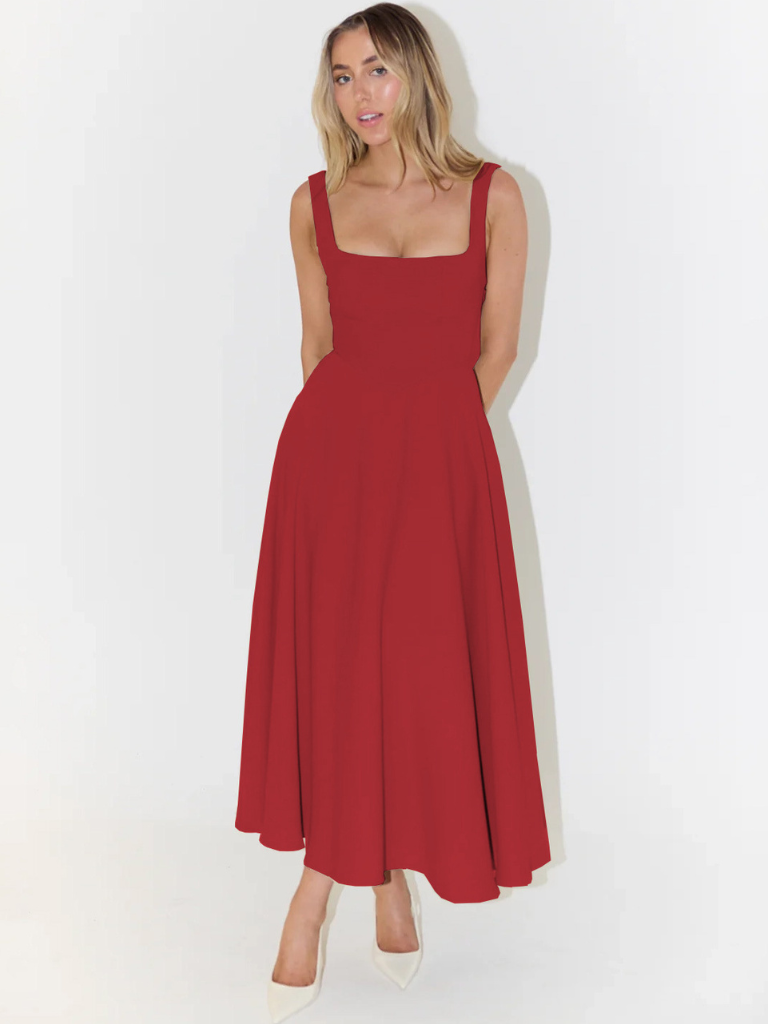 ELVENA™ | Classic Midi Dress
