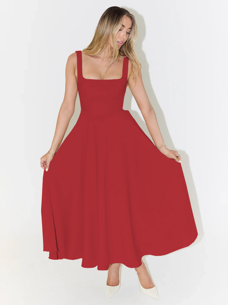 ELVENA™ | Classic Midi Dress