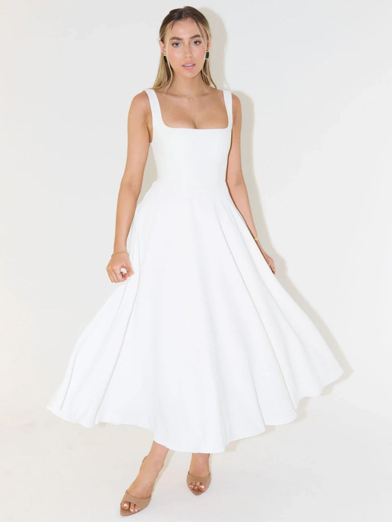 ELVENA™ | Classic Midi Dress