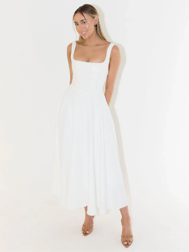 ELVENA™ | Classic Midi Dress