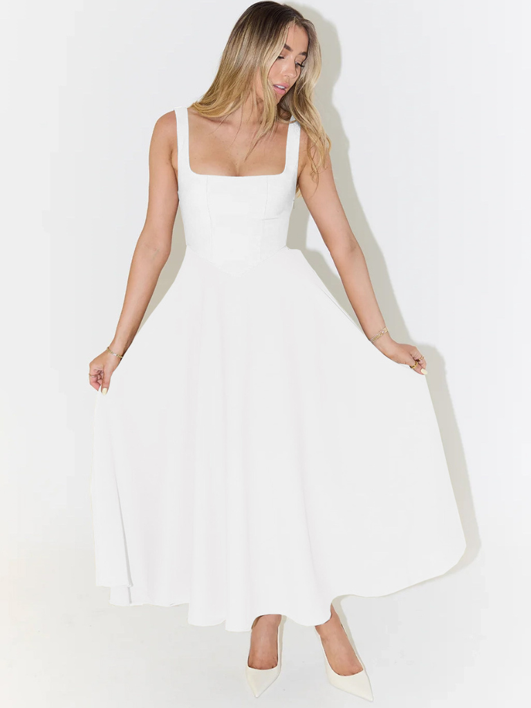 ELVENA™ | Classic Midi Dress