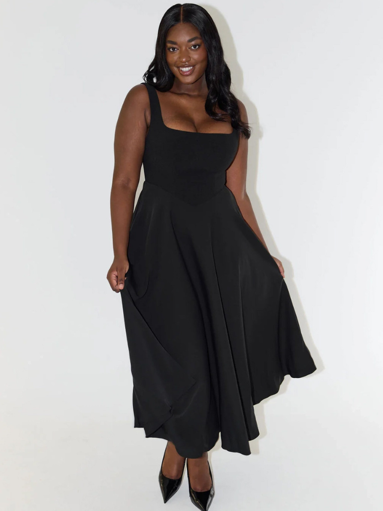 ELVENA™ | Classic Midi Dress