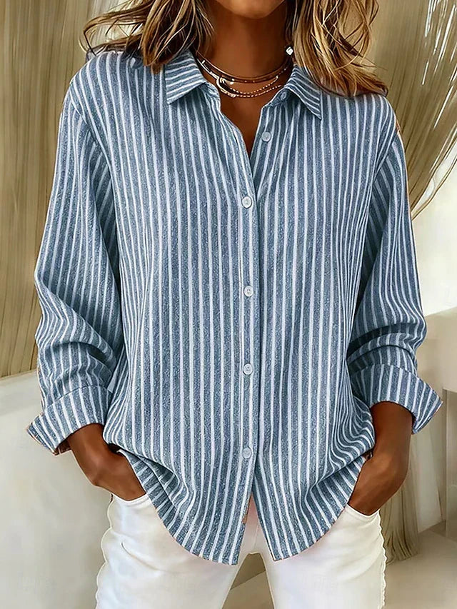 Jade | Striped Button-Down Shirt
