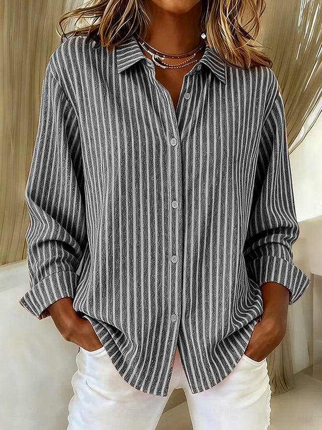 Jade | Striped Button-Down Shirt